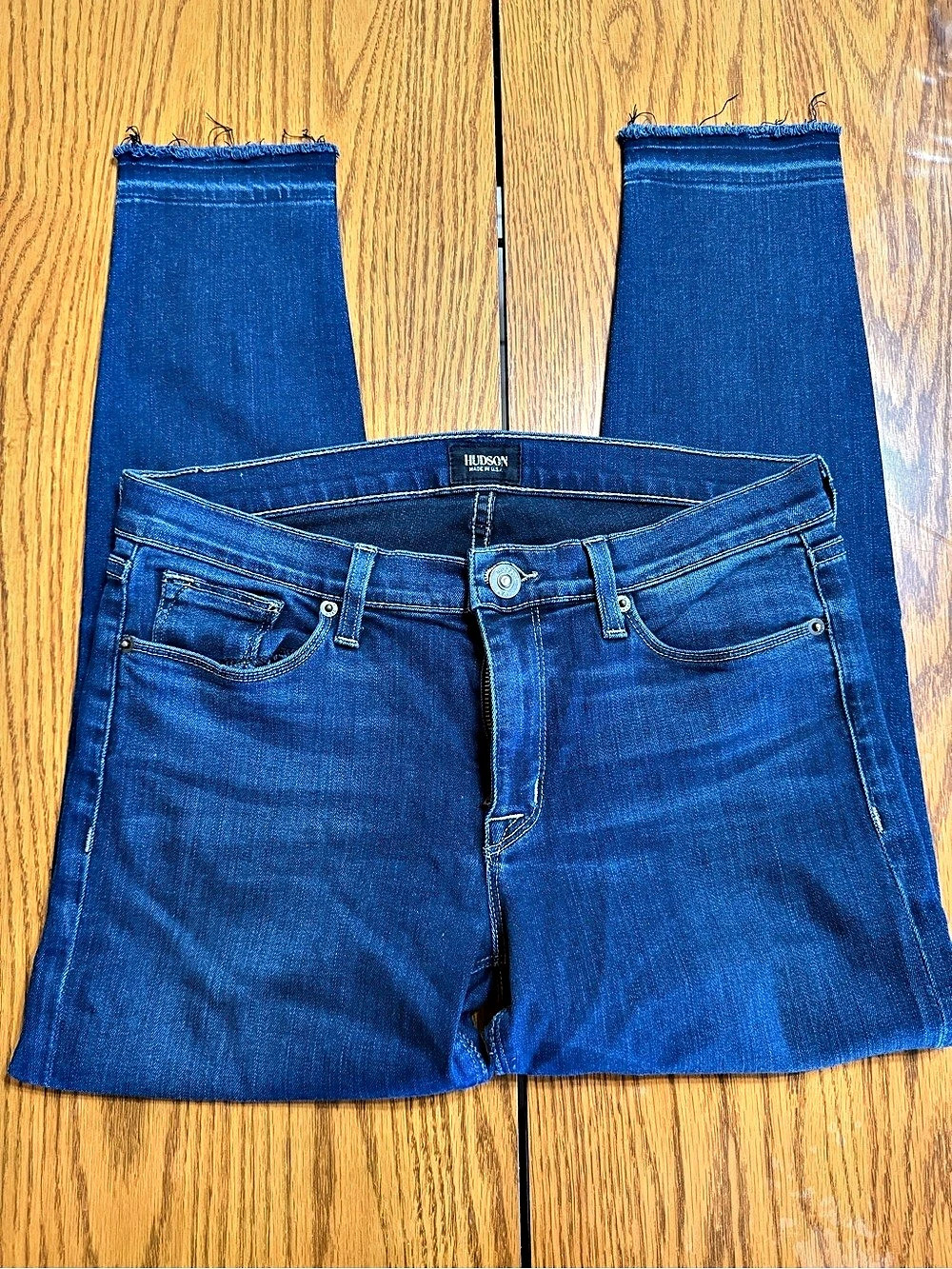 Hudson Jeans Curvy Boot Cut Jeans Boot Cut Blue Jeans Waist 30